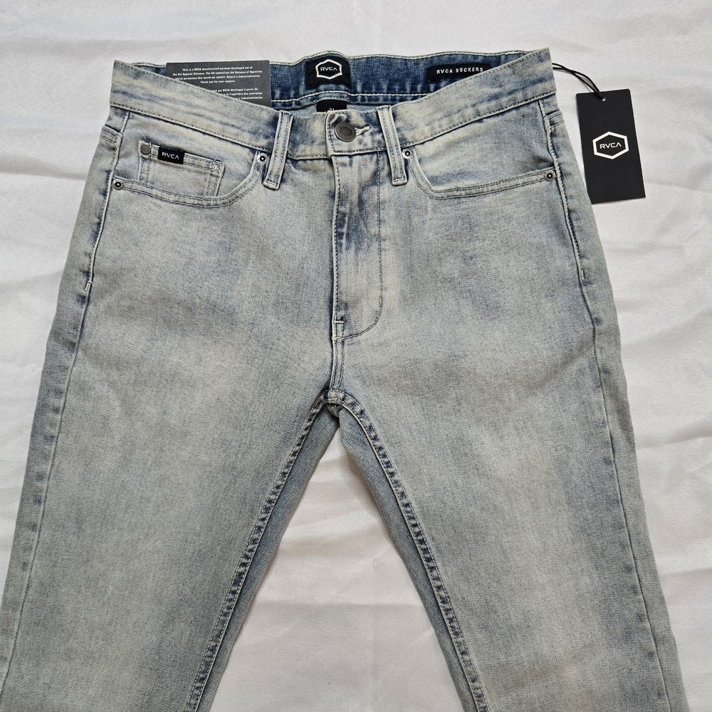 RVCA Rockers  Skinny Fit Jeans Men's‎  Size 31 X 32 New With Tags Denim Pants - Picture 2 of 11